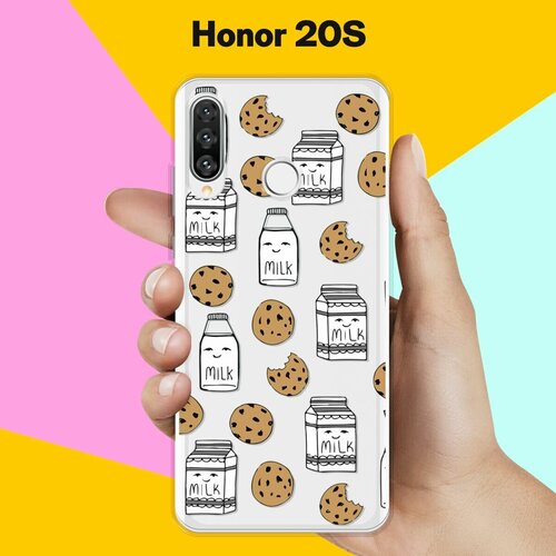 Силиконовый чехол на Honor 20S Печеньки и молоко / для Хонор 20С силиконовый чехол печеньки и молоко на honor 20s