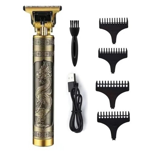 Триммер электрический для бороды и усов Машинка для стрижки с 4 насадками 15мм2мм3мм4мм Золотой дракон 45200₽