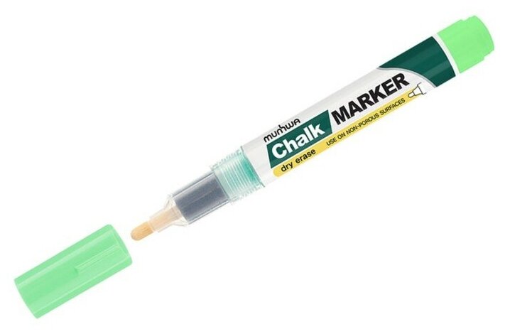 Маркер меловой зеленый 3мм - CM-04