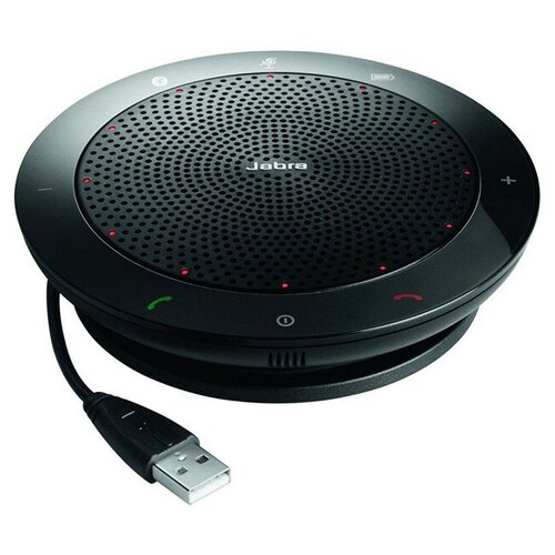 Спикерфон Jabra Speak 510 UC, 2 в 1 - портативная музыкальная колонка, конференц связи, Bluetooth & USB, UC, цвет черный (7510-209)
