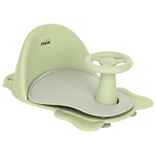 Сиденье для купания Pituso силиконовое Green/Фисташковый пластиковое сиденье для ванны для новорожденных от 6 до 18 месяцев рама сиденья для ванны может сидеть нескользящее детское кресло для ванн