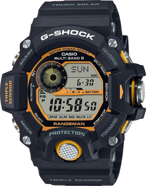 Наручные часы CASIO G-Shock, мультиколор, черный