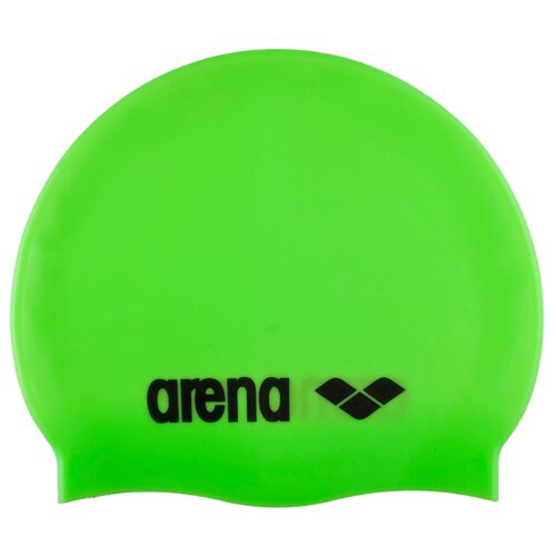 фото Шапочка для плавания arena classic silicone cap 91662 acid lime/black