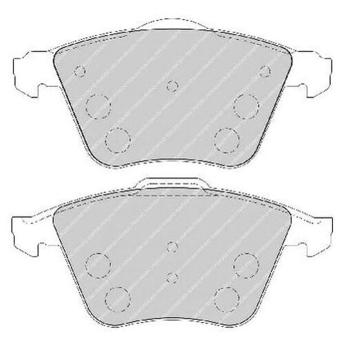 фото Комплект тормозных колодок ferodo
