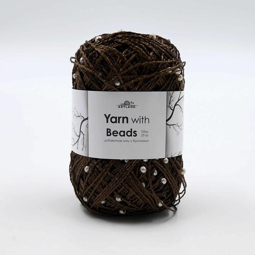 Добавочная нить с бусинами 43 полиэстер 25г 100м
