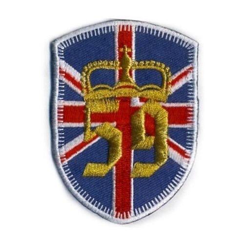 фото Термоаппликация hkm textil британский флаг 59 7.5х4 см синий/золотистый