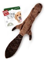 Игрушка для собак GiGwi Dog Toys Бобер без набивки (75260) коричневый