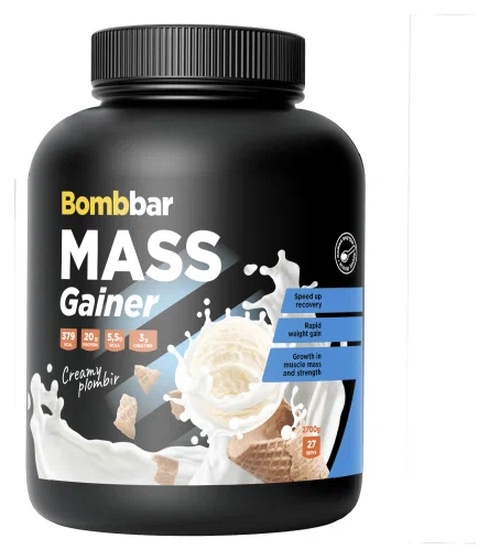 Bombbar Mass Gainer (2700 гр) (сливочный пломбир)