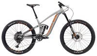 Горный (MTB) велосипед KONA Process 165 (2018) matt grey/charcoal/orange decals L (178-190) (требует