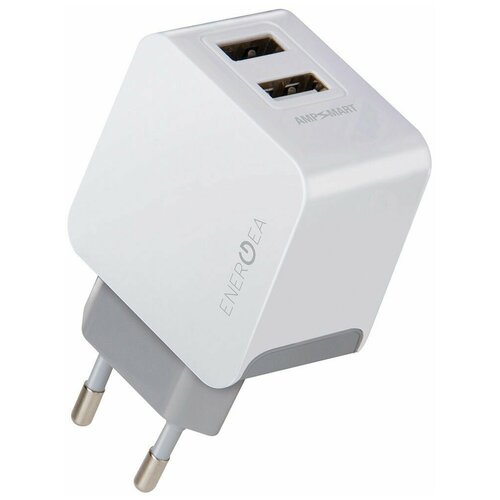 СЗУ EnergEA Ampcharge, 2 USB White 3.4A