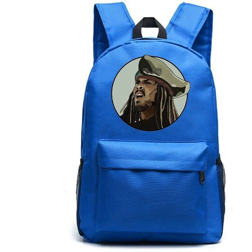 рюкзак пираты карибского моря синий с usb портом 1 Рюкзак Джек Воробей Пираты Карибского моря синий №3