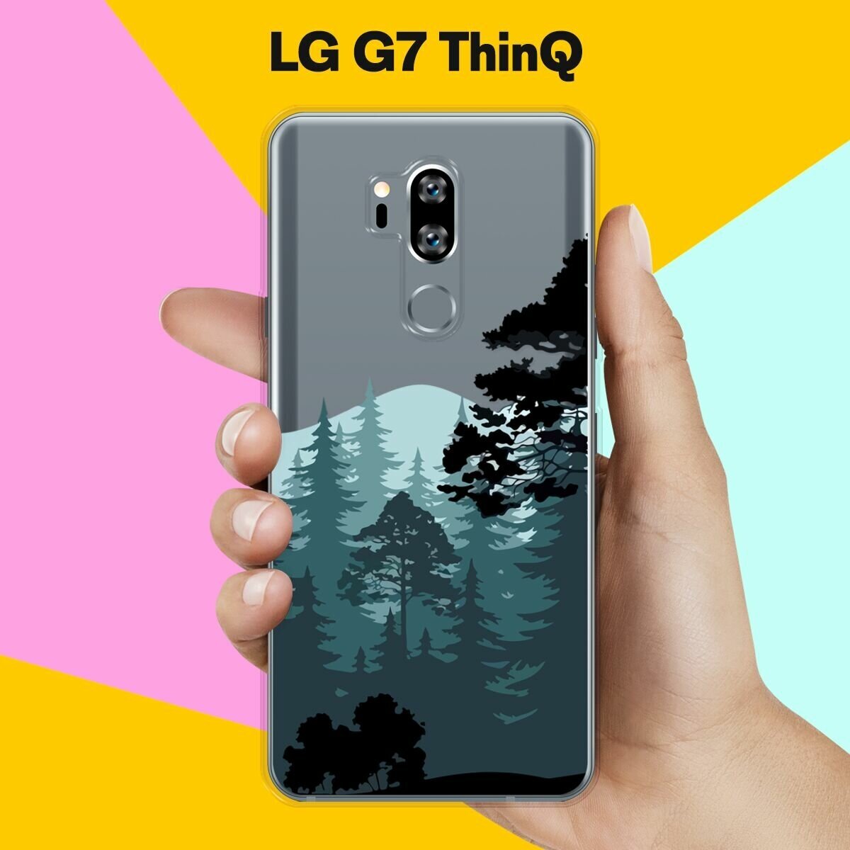 Силиконовый чехол на LG G7 ThinQ Лес / для ЛДжи Джи 7 СинКу