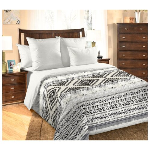 фото Постельное белье «навахо 1», перкаль (2.0), с европростыней текс-дизайн