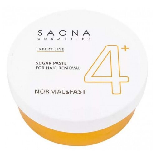 Паста для шугаринга №4+ Нормальная без разогрева (NORMALFAST) SAONA Cosmetics Expert Line, 200 гр