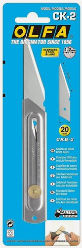 Изображение товара Хозяйственный монтажный нож OLFA 20 мм (OL-CK-2), длина лезвия 105 мм для строительных работ