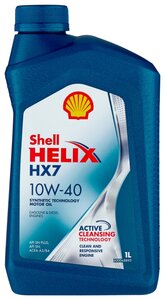 Фото Полусинтетическое моторное масло SHELL Helix HX7 10W-40 1 л