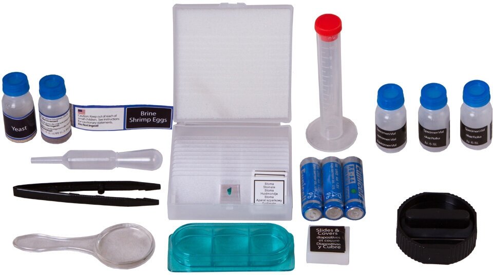 Микроскоп Bresser Junior 40X-640X, Синий — фото 1