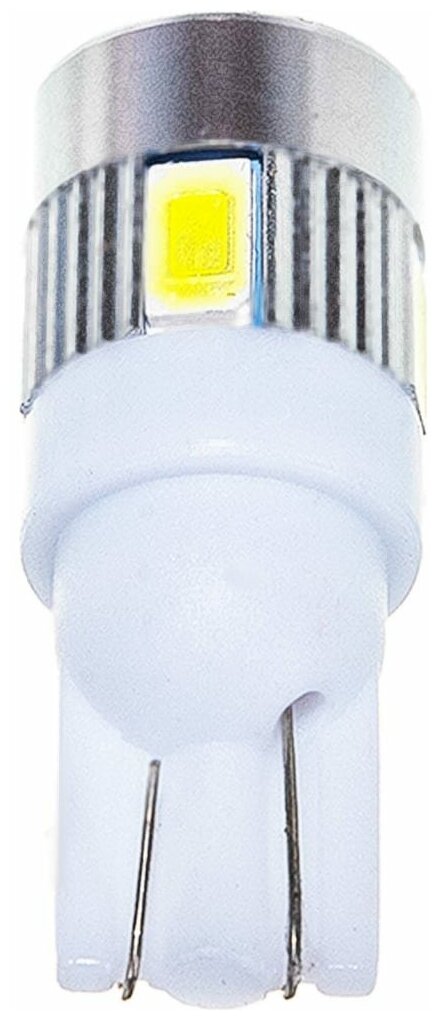 Автолампа Диод T10 (W5w) 12v 6 Smd Диодов 1-Конт С Линзой Белая Skyway S08201127 Skyway арт. S08201127