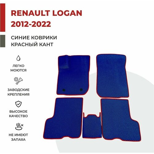 фото Автомобильные коврики eva в салон renault logan ii (2012-2022) eva-profy