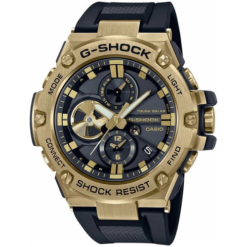 фото Наручные часы casio g-shock gst-b100gb-1a9, золотой, черный