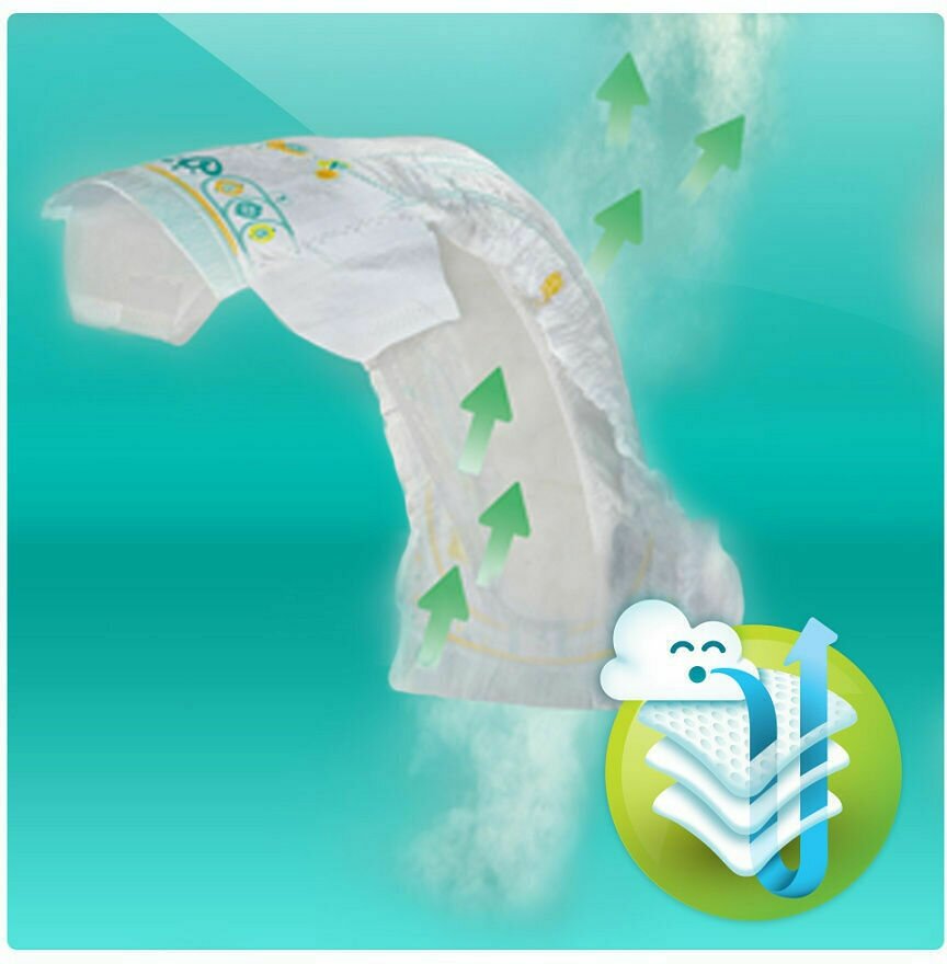 Подгузники Pampers New Baby-Dry 2–5 кг, размер 1, 27 шт. - фото №17