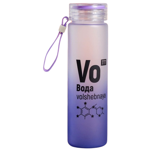 фото Бутылка для воды, для безалкогольных напитков komandor вода 0.55 пластик фиолетовый
