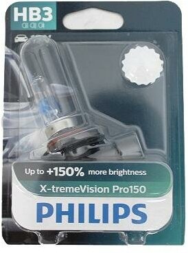 PHILIPS лампа HB3 X-TREME VISION PRO150 B1 9005XVPB1, 1шт