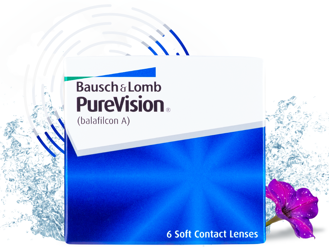 Контактные линзы Bausch & Lomb PureVision, 6 шт., R 8,3, D -6