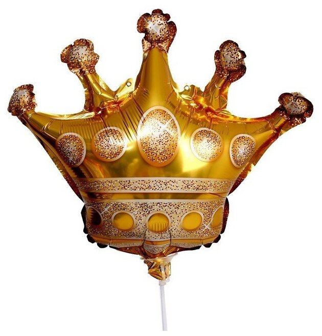 Шар фольгированный 15" «Корона», цвет золотой
