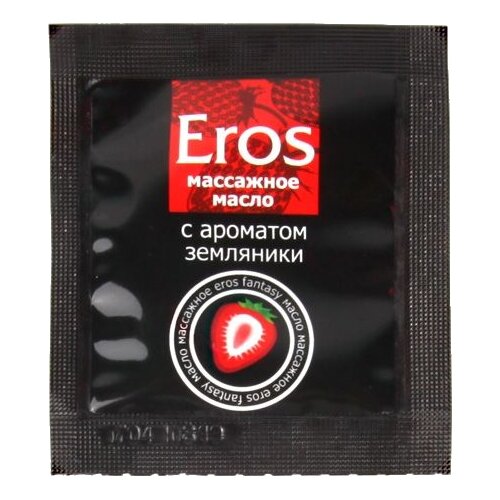 Биоритм Масло массажное Eros fantasy с ароматом земляники, 4 г