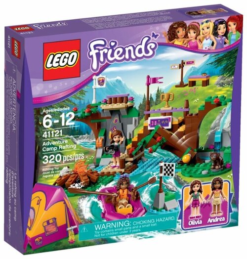 Конструктор LEGO Friends 41121 Сплав по реке в лагере, 320 дет.