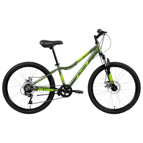 фото Подростковый горный (MTB) велосипед ALTAIR MTB HT AL 24 Disc (2019) зеленый 12.5" (требует финальной сборки)