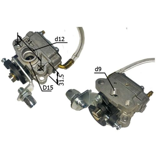 Карбюратор подходит для бензокосы Champion T281, T283, T284 (замена 9287-336401)