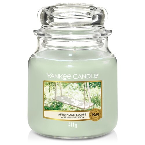 фото Свеча средняя в стеклянной банке райский сад afternoon escape 411 гр / 65-90 часов yankee candle