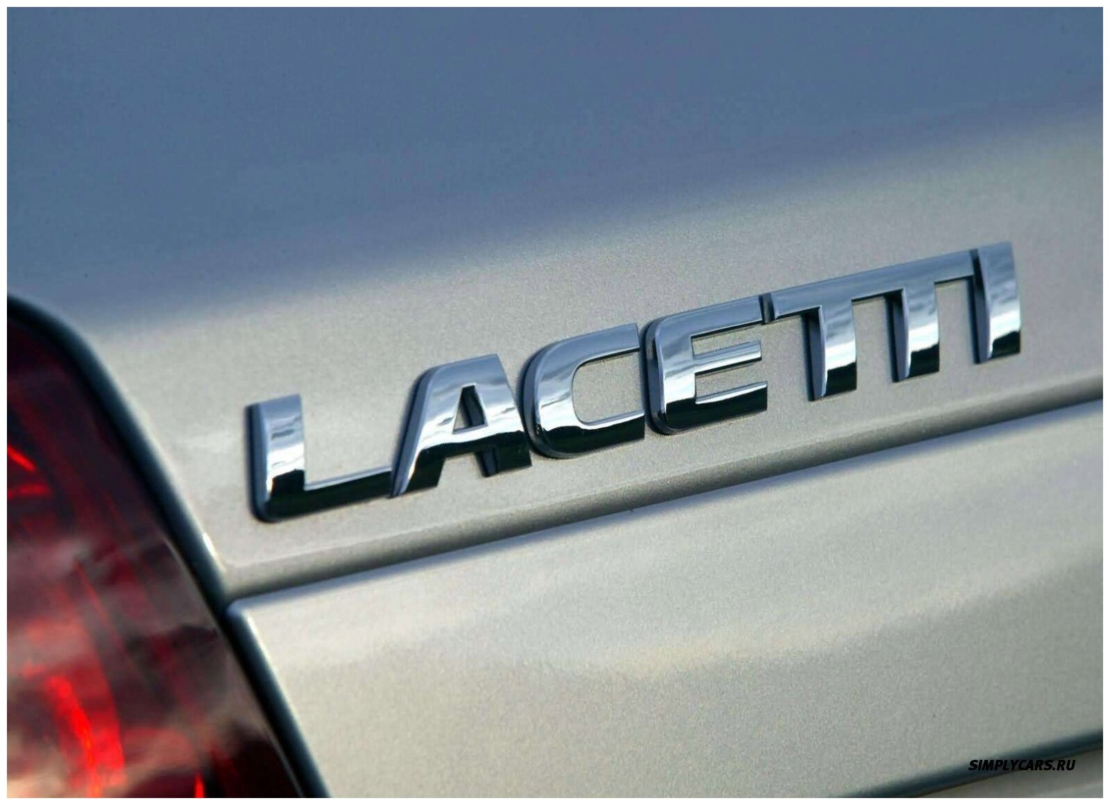 Шильдик надпись LACETTI / лачетти хром на трафарете 172х19мм