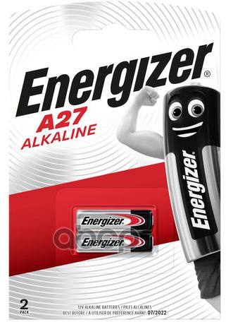 Батарейка Алкалиновая Energizer Alkaline A27 12V Упаковка 2 Шт. E301536400 Energizer арт. E301536400