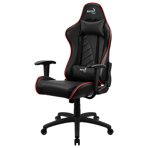 фото Компьютерное кресло aerocool ac110 air игровое, обивка: искусственная кожа, цвет: черный/красный