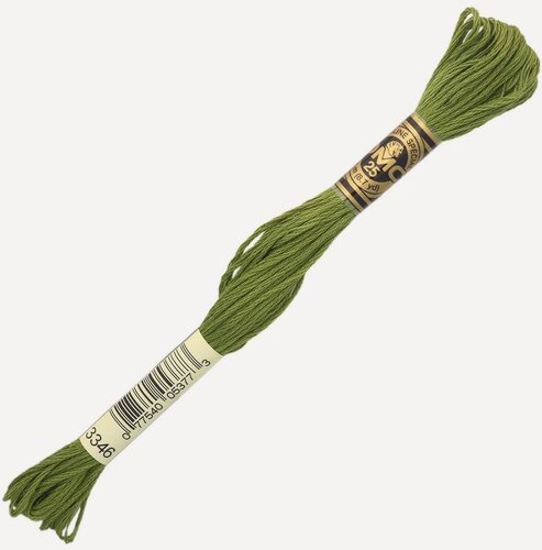 Изображение товара Мулине одноцветный набор DMC 117, мерсеризованный хлопок, 8 м (3346), 12 шт