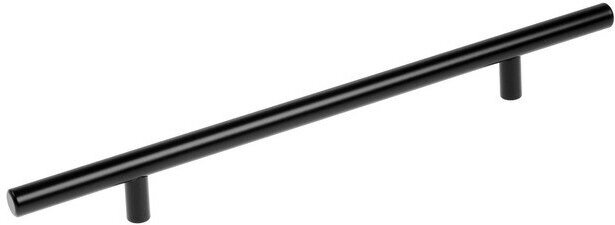 Ручка-рейлинг d12мм 192мм матовый черный - фотография № 5