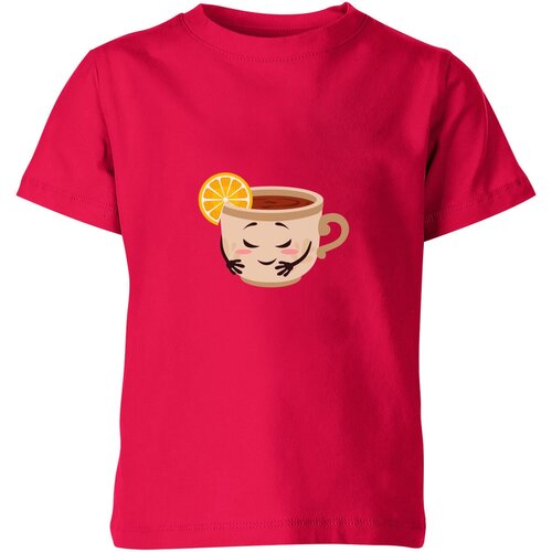 Футболка Us Basic, размер 14, розовый мужская футболка милая чашка чая с лимоном l желтый
