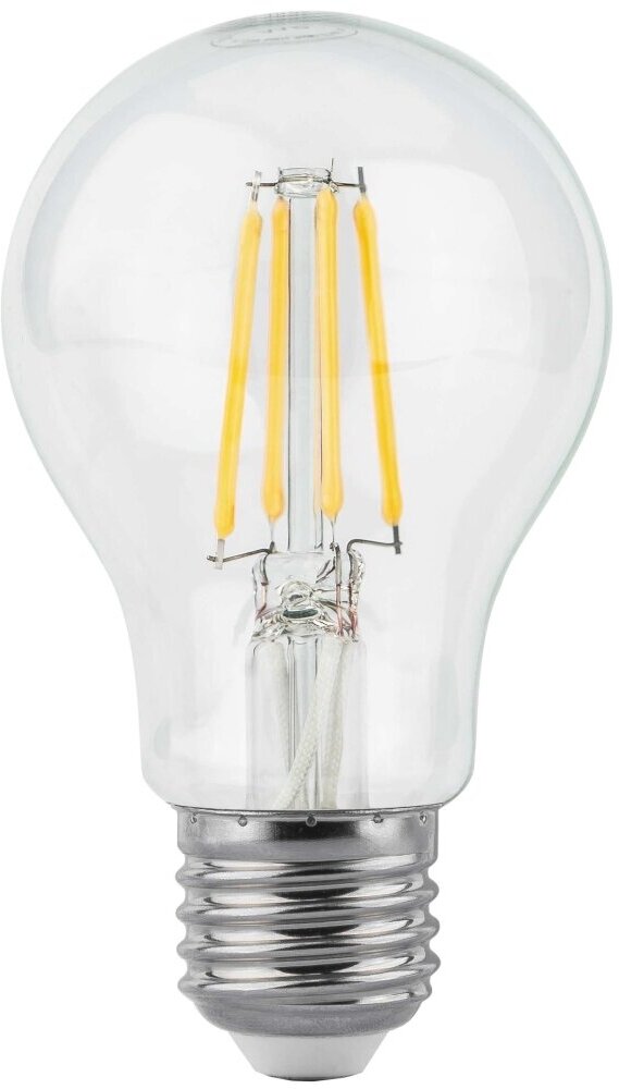 Лампа светодиодная филаментная Black Filament 8Вт A60 2700К E27, GAUSS 102802108 (1 шт.) - фотография № 6