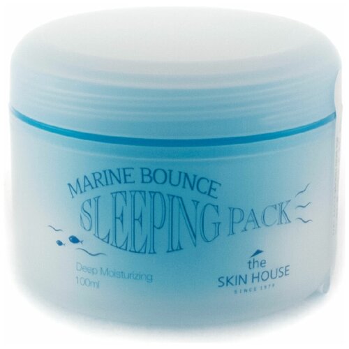 Ночная маска с морским коллагеном Marine Bounce Sleeping Pack, The Skin House 100 мл