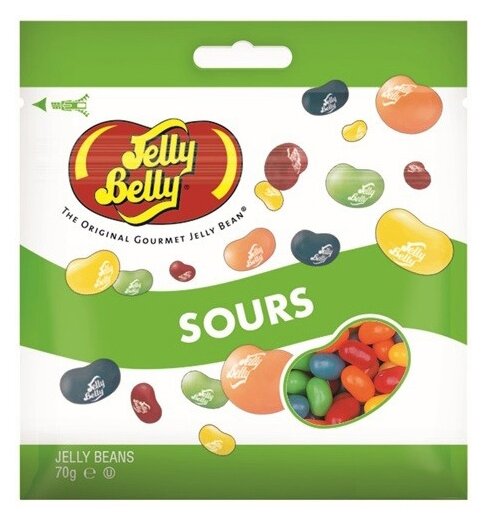 Драже жевательное Jelly Belly Кислые фрукты, 70 г