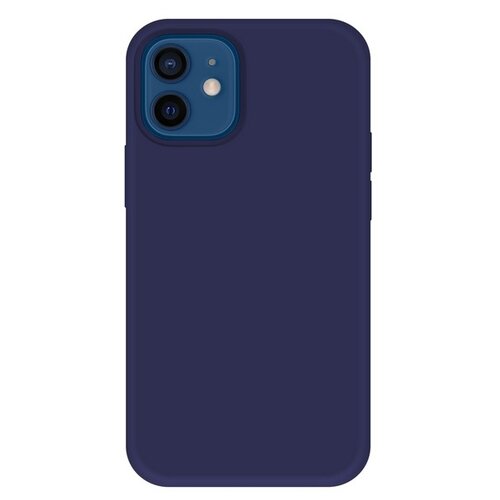 фото Krutoff / чехол-накладка krutoff silicone case для iphone 12/12 pro (айфон 12/12 про), (midnight blue) krutoff group
