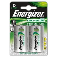 Аккумулятор Ni-Mh 2500 мА·ч Energizer Accu Recharge Power Plus D, 2 шт.