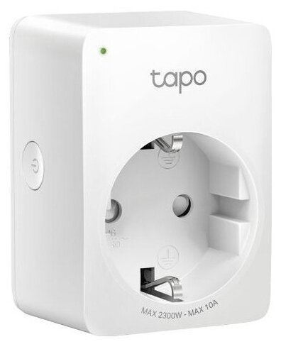 Умная мини Wi-Fi розетка TP-Link Tapo P100 (1-pack) белый