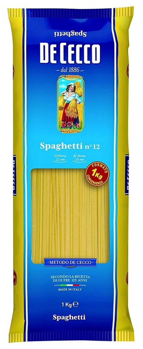 Макароны Спагетти №12 1кг DeCecco