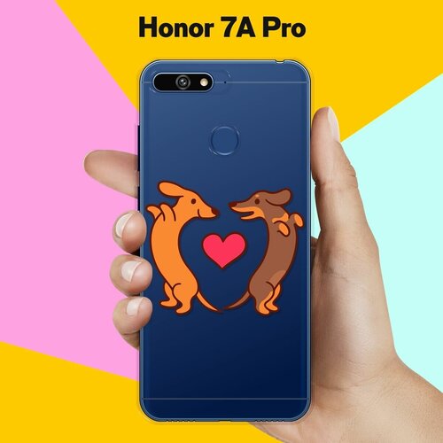 силиконовый чехол модные таксы на honor 7a pro Силиконовый чехол Love Таксы на Honor 7A Pro