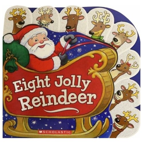 Eight Jolly Reindeer (Board Book)