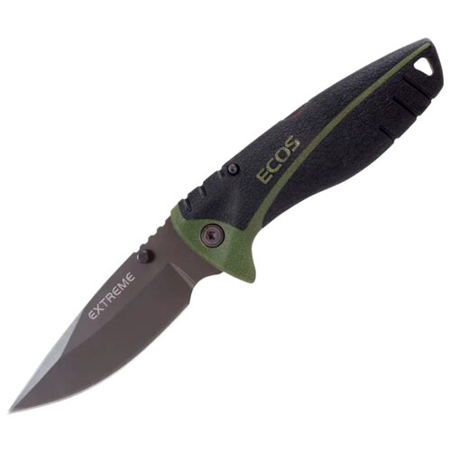 фото Нож складной ecos ex-shb01g/ex-shb01r с чехлом черный/зеленый